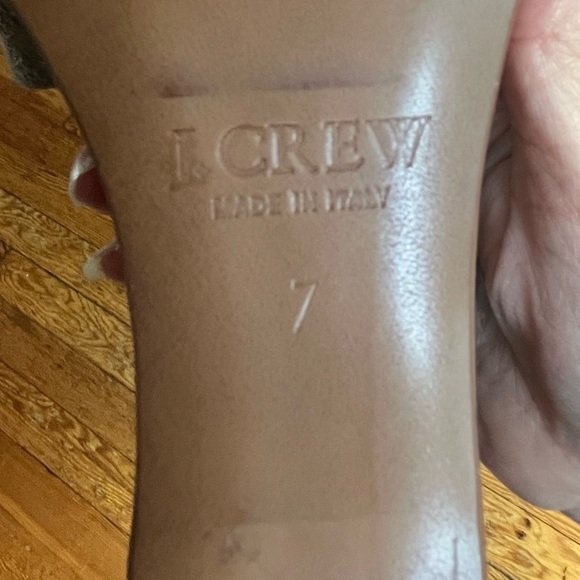 NIB J. Crew Marguerite Suede and Leather Wedge Platform Sandals Olive Boho 7M - Picture 8 of 11